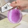 Cute Tennis Ball Key Chain Rabbit Fur Ball Key Chain 8cm Pompons Keychain Plush Bag Charm Girl's Gift Keyring Accessory Key Ring