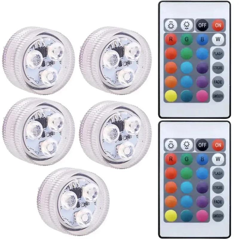 Waterproof Underwater Light, Submersible LED Lights, with Remote Control,  Tub Lamp 16 Colors Changing Shower Lamps
