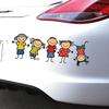 Happy Family Car Sticker Decals Car Body Styling Cartoon Vinyl Decal Funny  Children Play Auto Stickers Decor