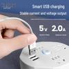 Compact Multi-Outlet Power Strip with Long Cord for Safe Household & Dorm Use