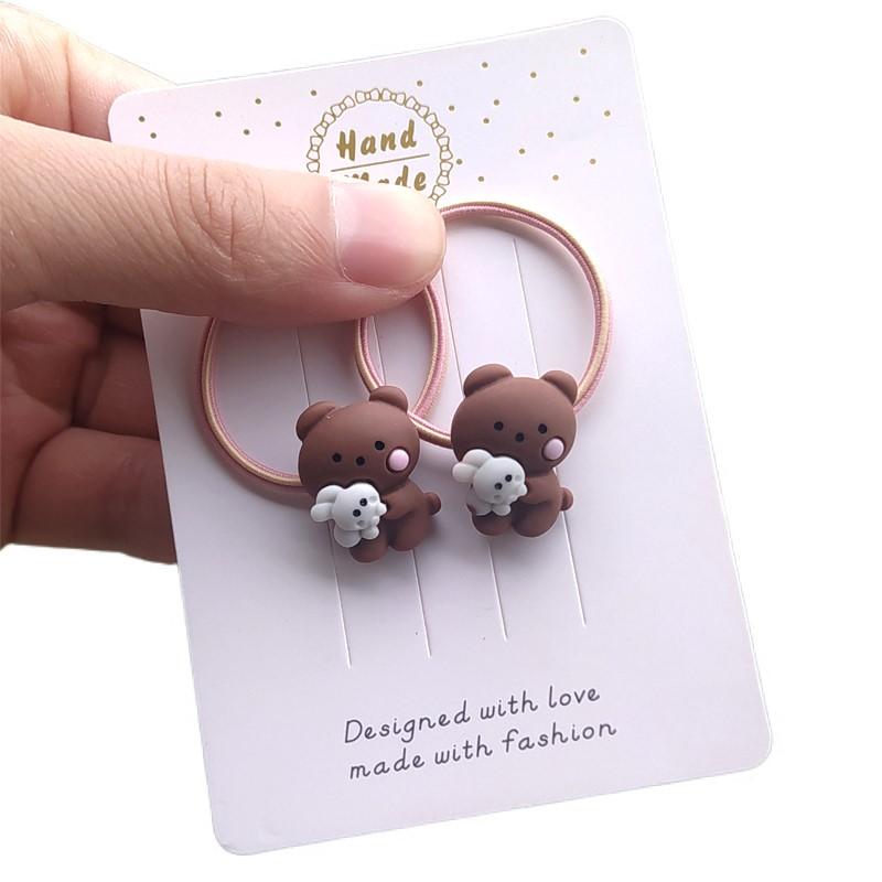 5pc Fashion European and American Plaid Elastic Hair Bands for Women Girls Hair Ties Rope for Hair Accessories Ponytail Holder