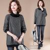 Women S Plus Size Thick Fleece High Neck Pullover Sweatshirt Mid Length