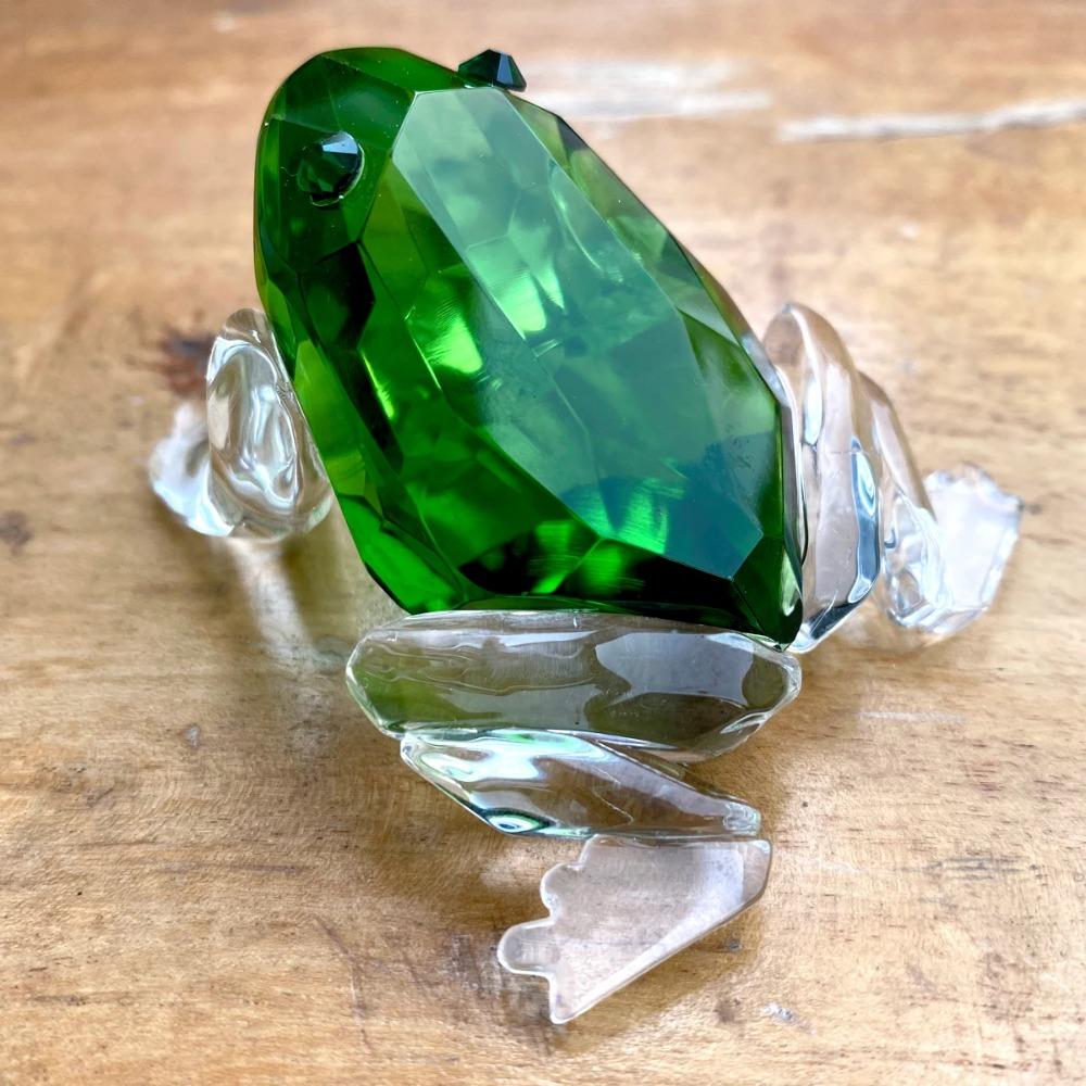 Handicraft Crystal Frog Figurines Transparent Simulation Animal Decoration  Birthday Gift