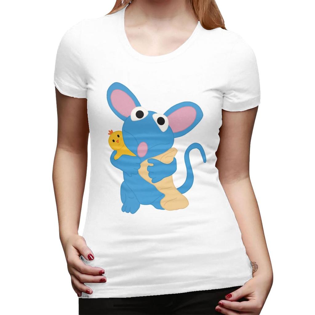 Tutter Bear In The Big Blue House TShirt for WOMEN ONeck Streetwear T Shirts WOMENs Short Sleeve Summer Clothes Tops