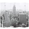VidaXL Folding Room Divider 228x170 Cm New York Black and White
