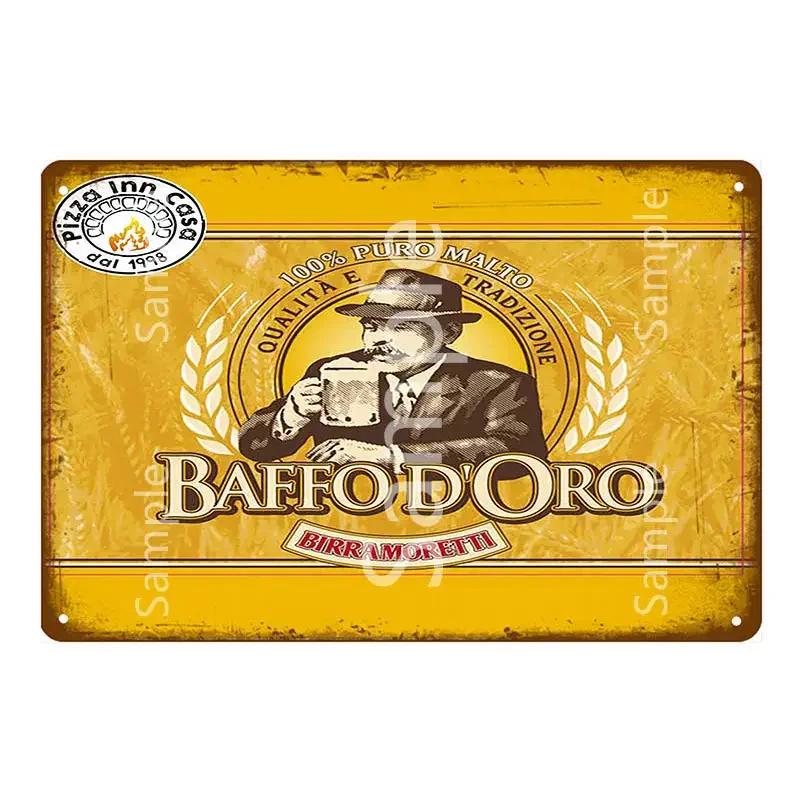 

Пиво Moretti пиво метал дитячий вінтажний паб бар клуб чоловік печера олово пластини настінний декор італійський алкогольний напій метал 30x40cm(11.8x15.7inch)