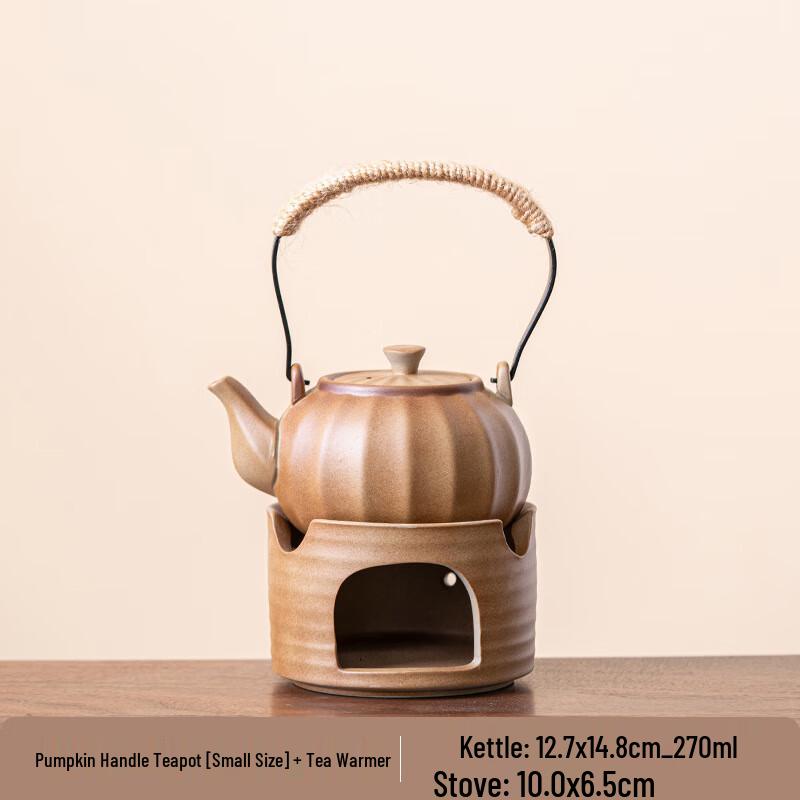 Pumpkin Teapot and Stove Set Small