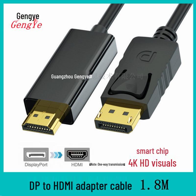 4K DP to HDMI Adapter Cable - 1.8 M DisplayPort to HDMI