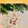 Unique Christmas Wooden Print Ornaments Collection Featuring Santa And Snowflakes