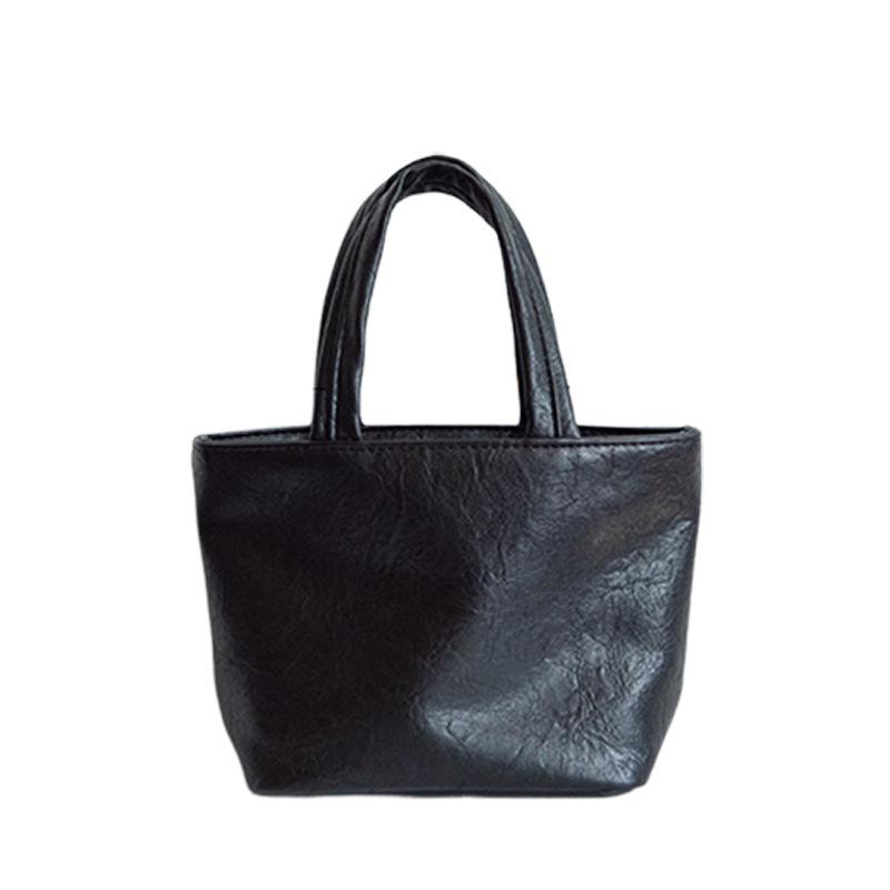Handbag for Women 2025 New Autumn Winter Fashion Solid Color Cute Mini Handbag Tote Bag