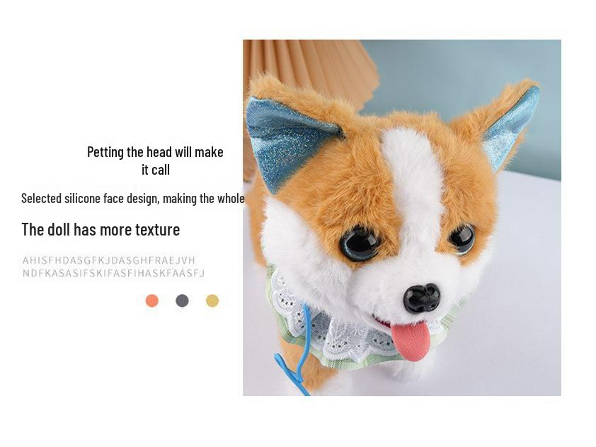 Electronic Puppy Toy: Interactive Walking, Barking, and Singing Pet with Leash
