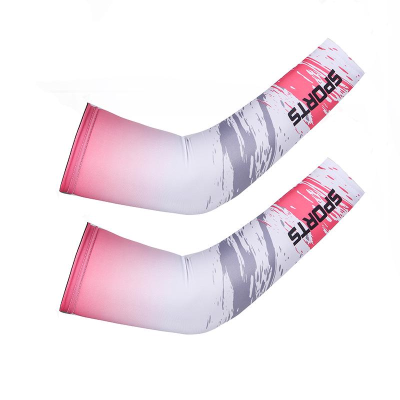 Sport Style Sun Protection Breathable Cycling Arm Warmers for Men and Women - Thin Ice Silk Sleeves