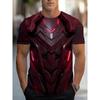 Marvel Bold Statement Tee Men 3D Armor Print T-Shirt Superhero Iron Man T Shirt
