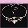 Style Rhinestone Bohemian Simulation Pearl Tassel Women Jewelry Headwear