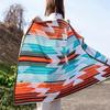 Hagiwara "Recoba" Towel Blanket, Approx. 100 X 178 Cm, 100% Cotton, Outdoor/Beach Towel, Thick, Large, Native American Pattern