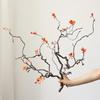 Zen Wabi-sabi Dried Flower Vase for Living Room or Hotel Decor with Dragon Jujube Branches