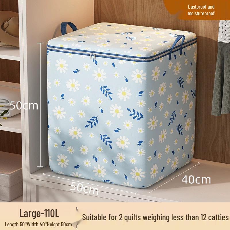 Waterproof Fabric Storage Bag - Large Capacity for Quilts, Comforters, and Closet Clothes