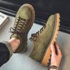 Mode Frühling Herbst Heißverkauf Herren Wildleder Schuhe Dicke Sohlen Abriebfeste Sohlen Herren Oxford Schuhe Retro Leder Arbeitsschuhe