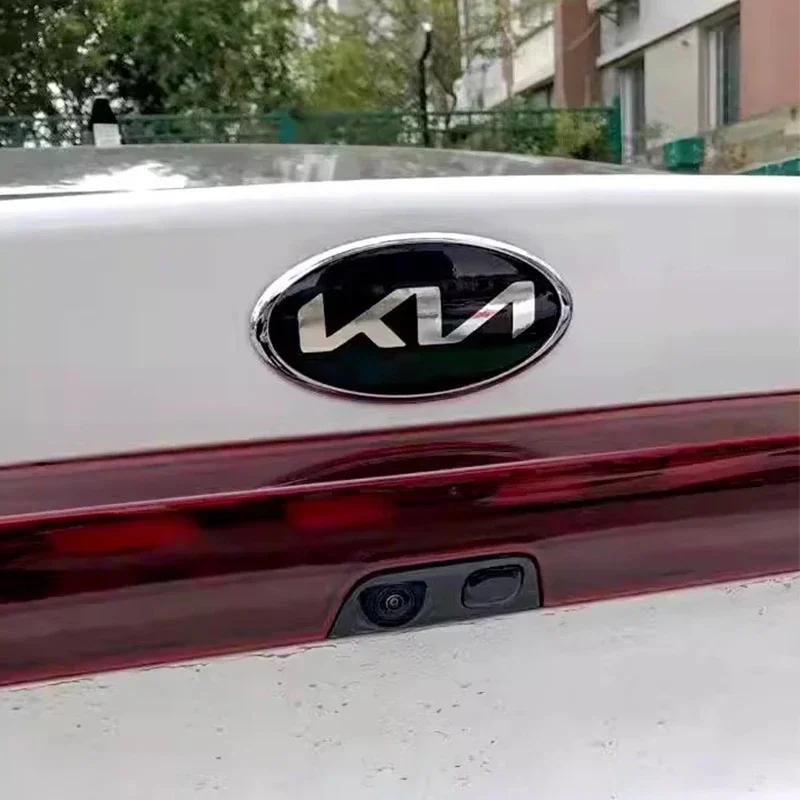 2026 Hot Car Sticker Car Front Gril Front Rear Trunk Emblem Covers Badge Sticker For KIA EV6 Sorento Niro Stinger Ceed Carnival 