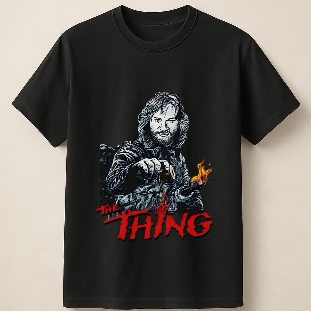 MacReady The Thing Graphic Tee With Dark Fire Energy Unisex T Shirt Unisex T-Shirt M