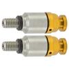 2pcs M5x0.8 Aluminium Alloy Fork Air Bleeder Pressure Relief Valve Replacement for CRF150R CR125R