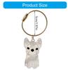 Dog Furs Keepsakes Keychain,Dog Hair Holder Keychain Pet Furs Keepsakes Keychain