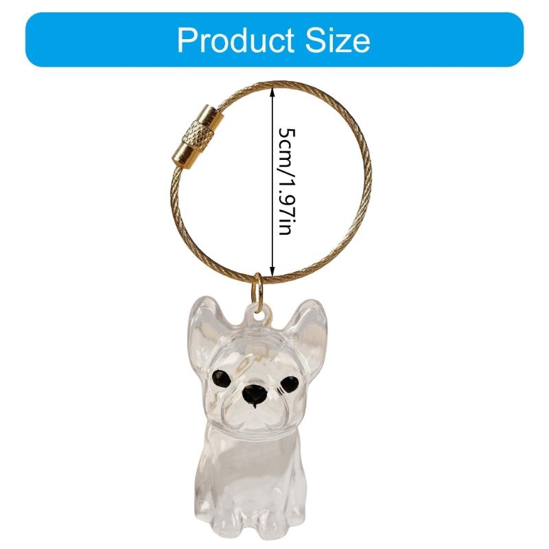 Dog Furs Keepsakes Keychain,Dog Hair Holder Keychain Pet Furs Keepsakes Keychain