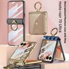 Galvanisierter Rahmen Transparent Mit Ringhalter Scharnier Glas Schutzfolie Hülle Für Motorola Moto Razr 70 Ultra 2026 Abdeckung
