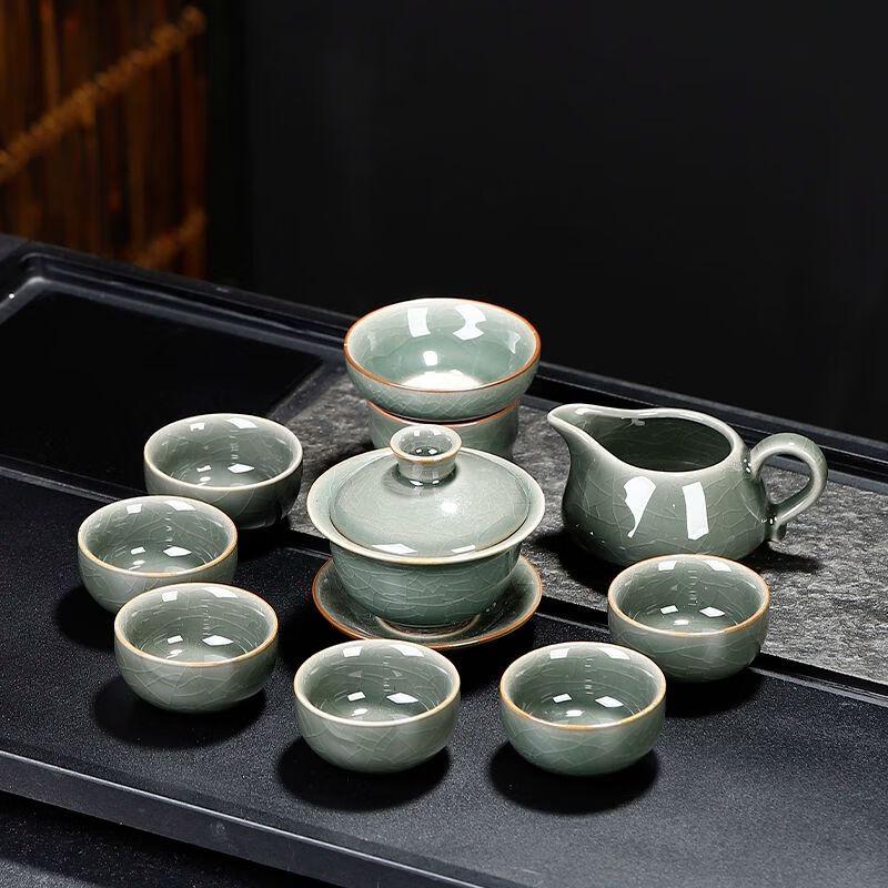 Qiu Qiao Ge Kiln Ceramic Kung Fu Tea Set