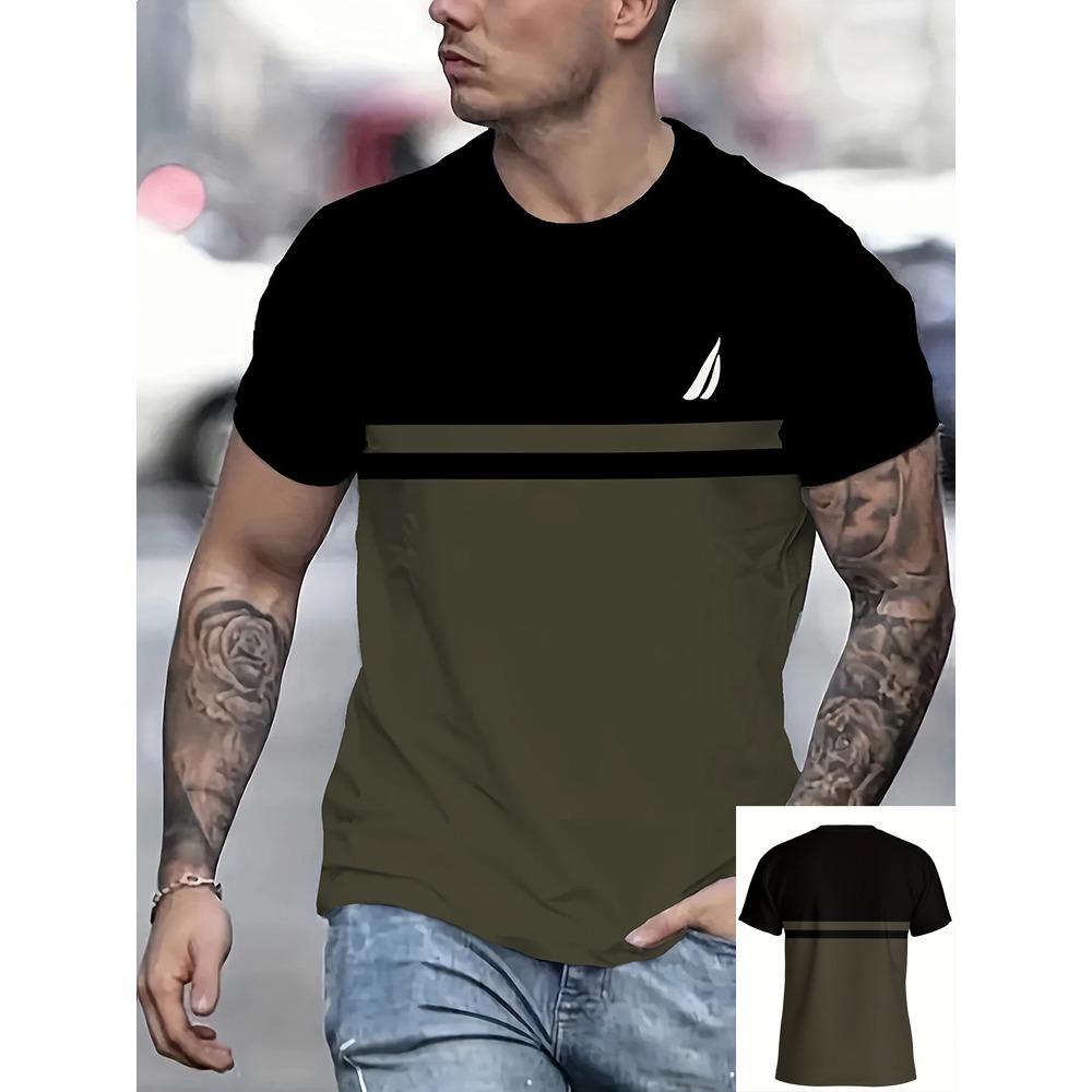 New Summer Trendy English Letter Printed Men's Casual T-shirt
