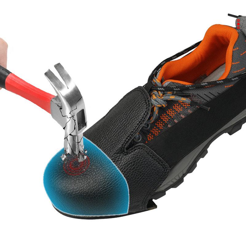 Smash-Proof Labour Safety Shoes Covers Anti-Smash Steel-Toed Toe Leather Protective Leather Workplace Visitor