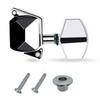 Acoustic Guitar Strings Button Metal Semi-Closed Guitar String Button Tuner Guitar Knob for Guitar or Acoustic Guitar Chrome