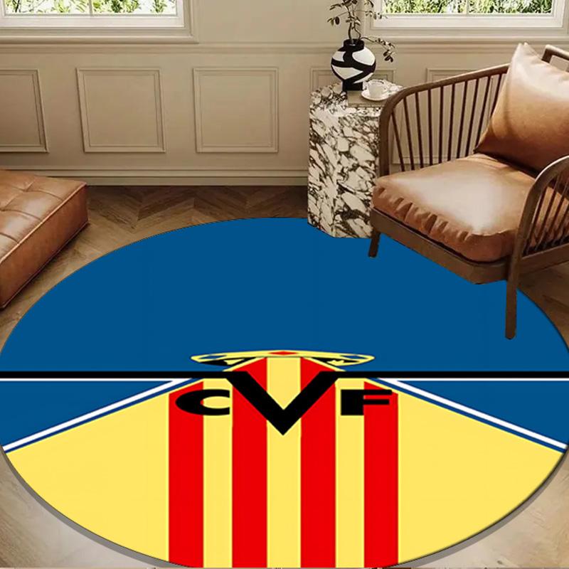 CF Football Emblem Round Mat Home Decor, Chair Rug For livingroom,Bedroom, Doormat Home Decor Birthday Gift Christmas Gifts
