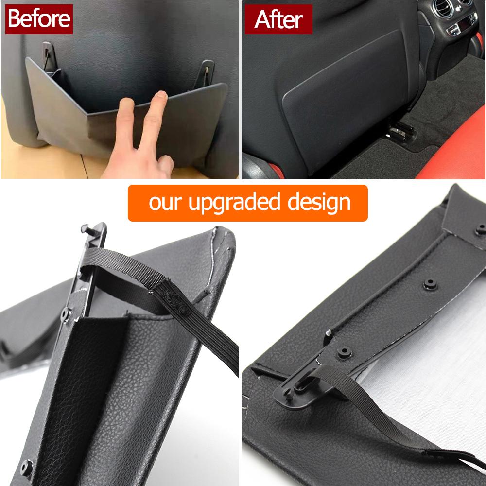 Car Seat Back Panel Leather Backrest Storage Pocket Cover For Mercedes Benz C E GLC CLS Class W205 W213 W253 W257 2059105320