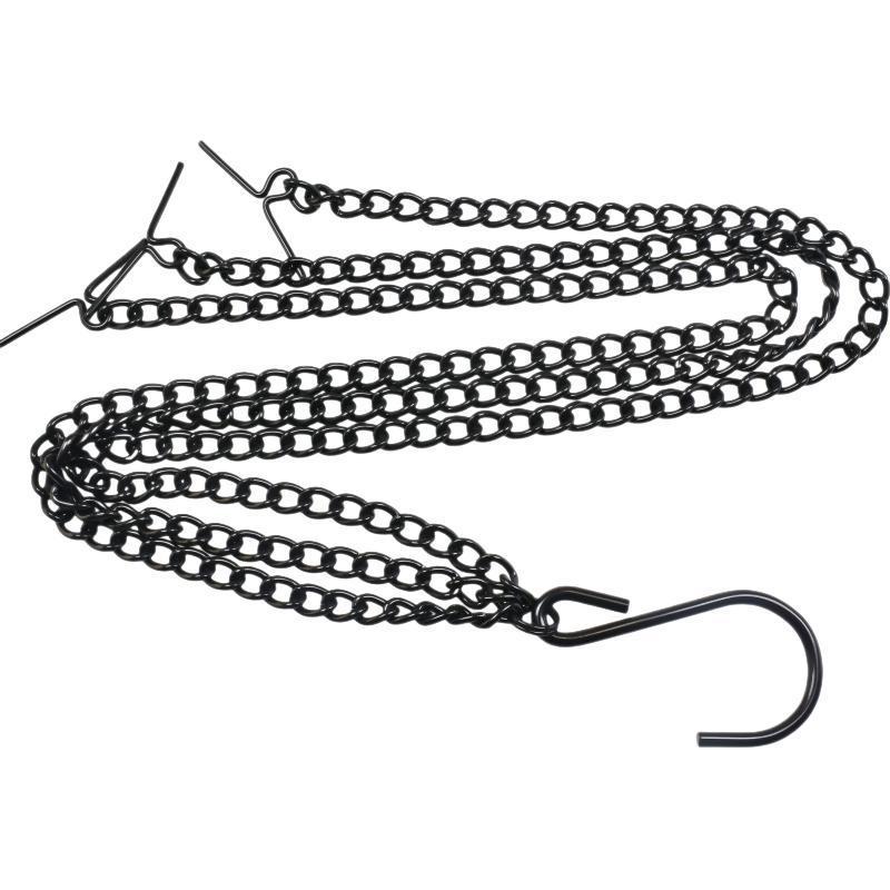 

Черные подвесные гирлянды для цветочных горшков - Декоративный набор из 3 штук с цепочками на одной пряжке 50cm chain with buckles (set)