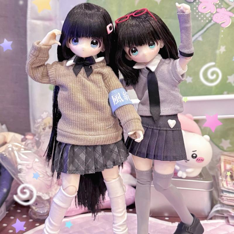 Miralab Bjd Blind Box Do Not Mess With My Bangs Series One Sixth Movable Joint Rubber Hair Transplantation School Style Doll