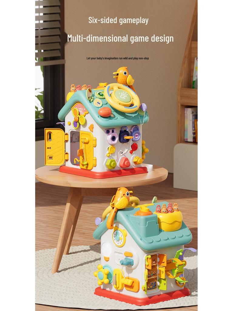 Montessori Busy House Toy: Steering Wheel for 1-2 Year-Olds' Fine Motor Skills