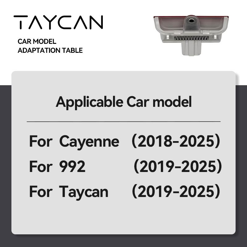 AABKO1 2pcs Car Door Lights For PORSCHE NEW Cayenne Taycan 992 GTS S HD LED Lamp refit Laser Decor Projector Never Fade