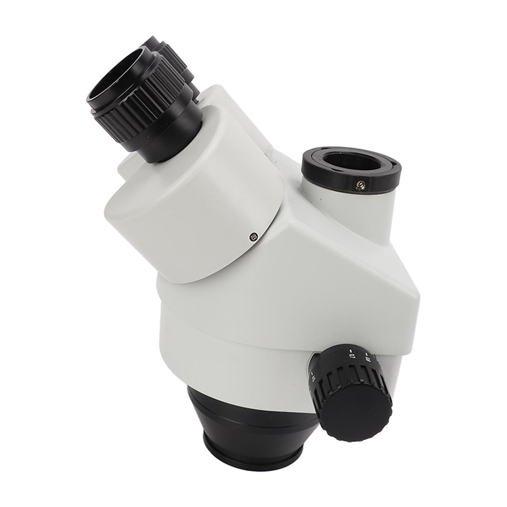 7X45X 3.5X45X Zoom Microscope Head with 0.5X+1X Object Lens High Resolution Trinocular Stereo Microscope Head