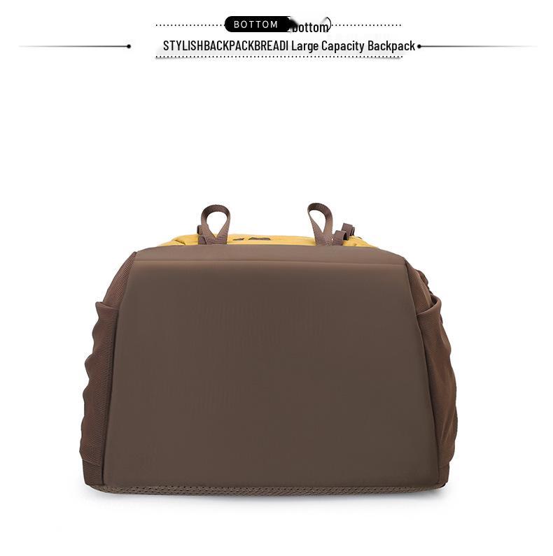 Large Capacity Camel-Style Backpack: Outdoor Travel & School with Spine Protection