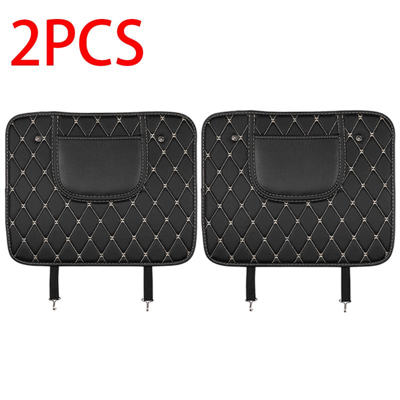 Protector Spate Scaun Auto din Piele PU Interior Auto Pad Anti Lovituri pentru Copii Protecție Anti Murdărie Măsuțe Accesorii Auto