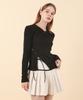 CATTLINE V-Neck Slit T-Shirt (Black)