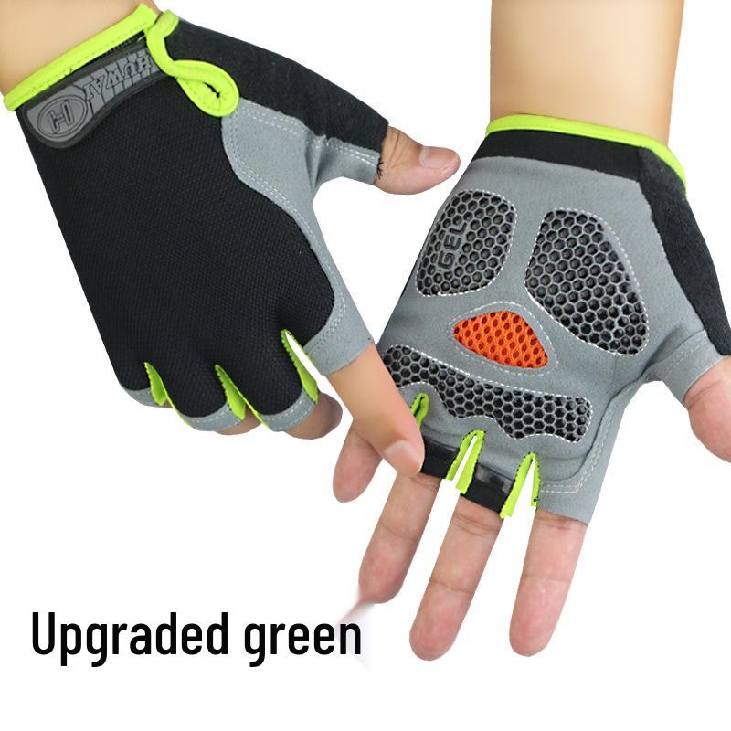 Breathable Half-Finger Cycling Gloves - Non-Slip, Shock-Absorbing, Sun Protection for Outdoor, Yoga, Driving