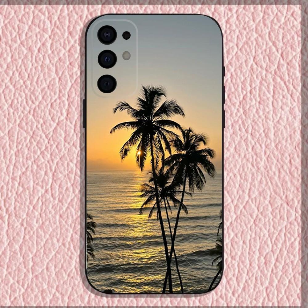 Coconut Palm Tree  Phone Case For Samsung S25,S24,S21,S22,S23,S30,Ultra,S20,Plus,Fe,Lite,Note,10,9,5G Black Cover