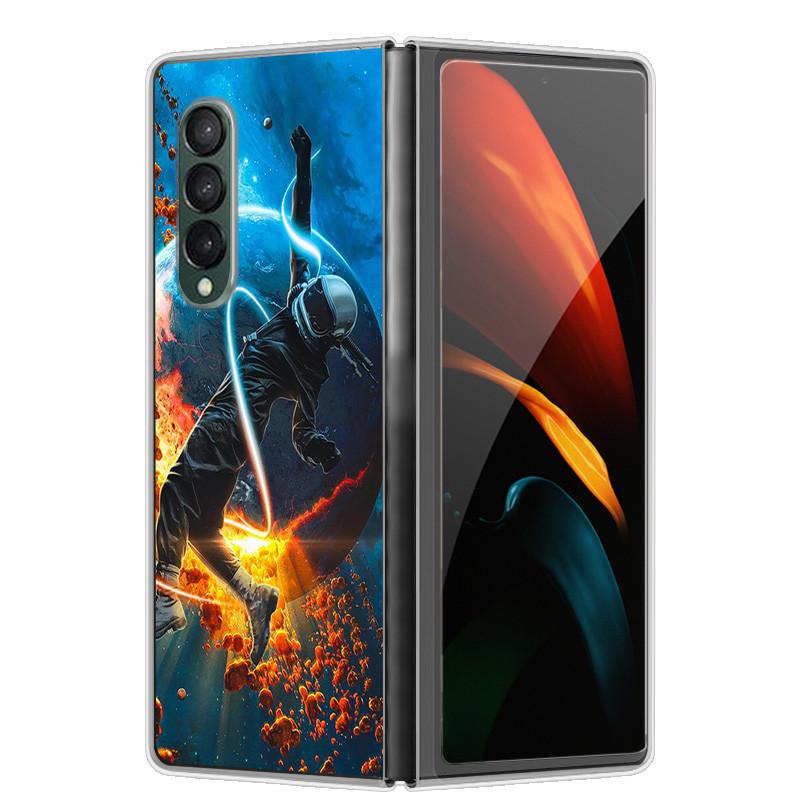 Etui na Samsunga Z Fold 5 Słodkie Modne Twarde Przezroczyste Etui na Telefon dla Samsunga Galaxy Z Fold5 5G ZFold 4 6 5G Powłoka Ochronna ZFold6