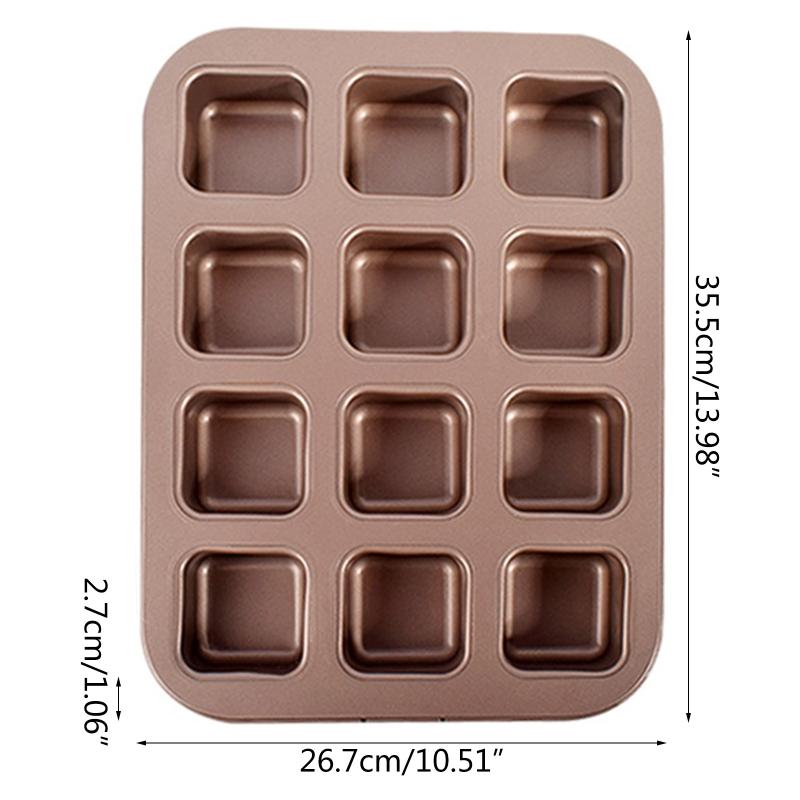 Non-Stick Carbon Steel Baking Pan for Creative Chocolate Cake Mold Home Kitchen X3UC