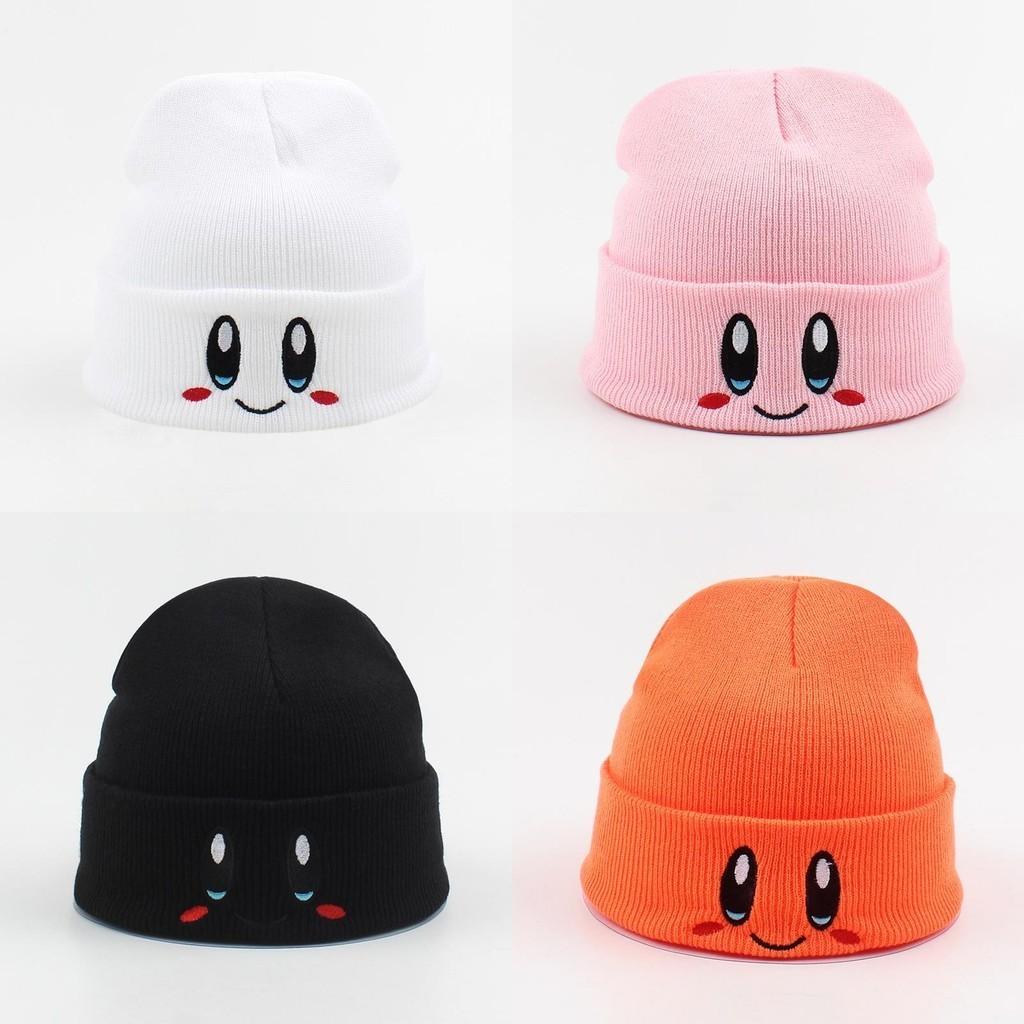 Fashionable Embroidered Eye Knit Hat With Cute Smiley Face Winter Warmth Women's Cap
