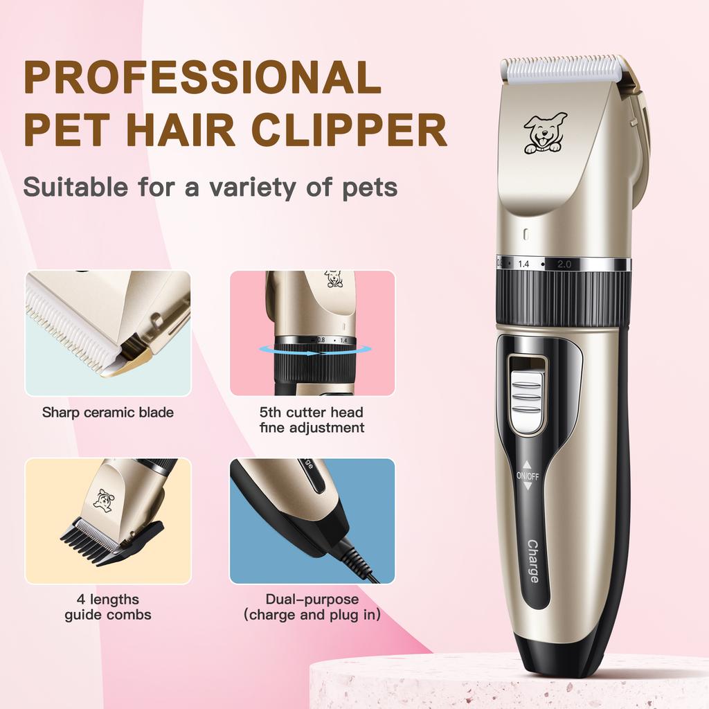 Pet Grooming Hair Clipper Hair Cutter Low Noise Dog Cat Rabbit Hair Trimmer Cutter Baby Hair