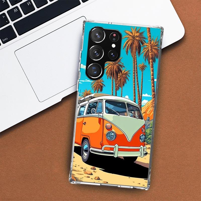 Custodia per Telefono Auto Classica Vintage Old Retro per Samsung Galaxy S24 S23 S22 Ultra S21 S20 Fe S10 Plus S10E S9 S8 + Shell Coque