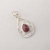 Black Rhodonite Gemstone 925 Sterling Silver Designer Jewelry pendant 1.40" For Anniversary Gift PP-19-22